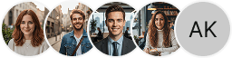 Several investor profile avatars displayed within a Steward Comptorine trading review section